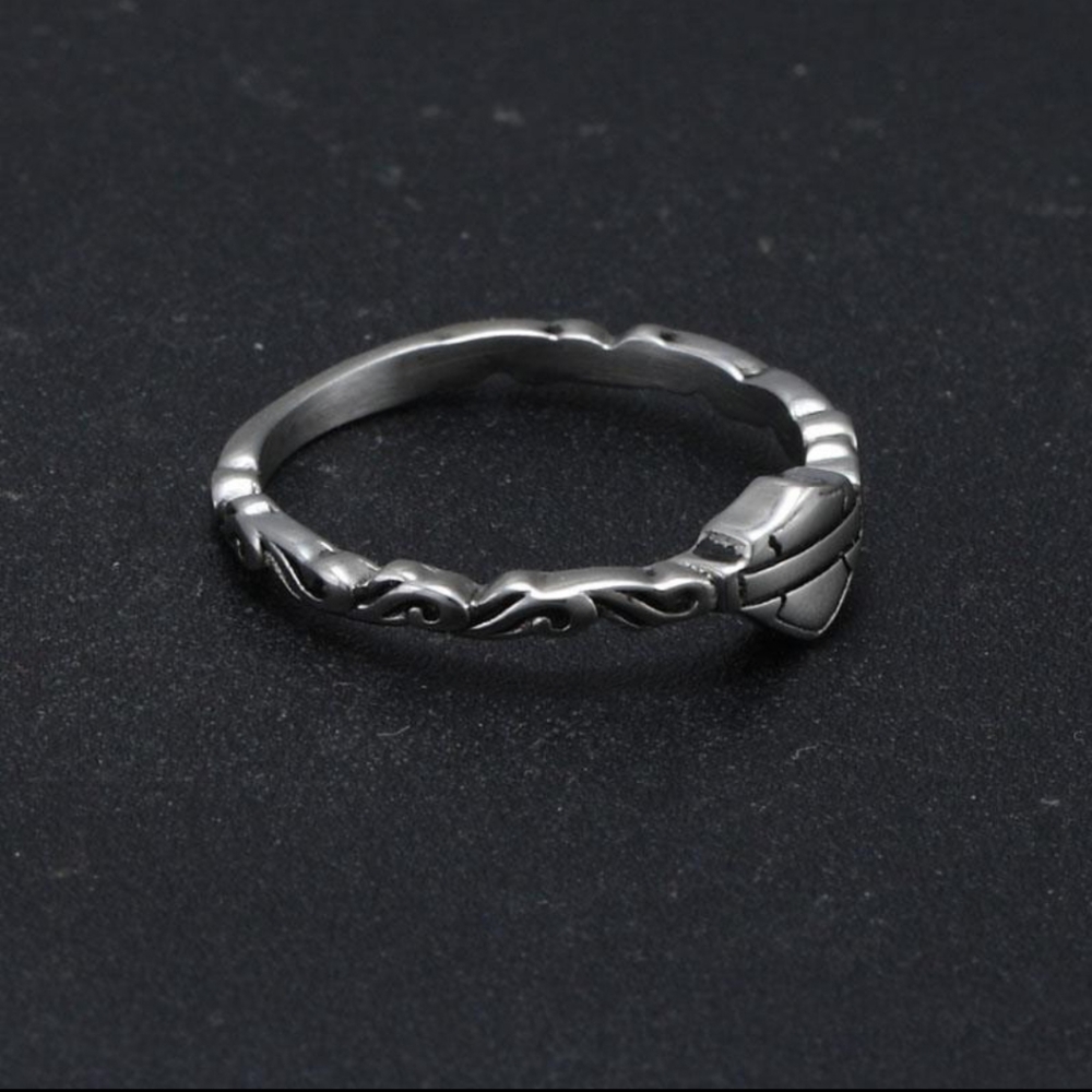Womens stainless steel harley  ring